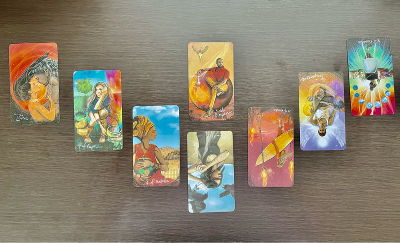 M猫様オリジナルスプレッド8Card deck from Radiotalk episode artwork