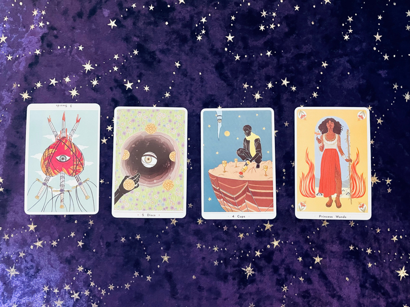 エンタメ運勢   generalreading 4CARDdeck from Radiotalk episode artwork