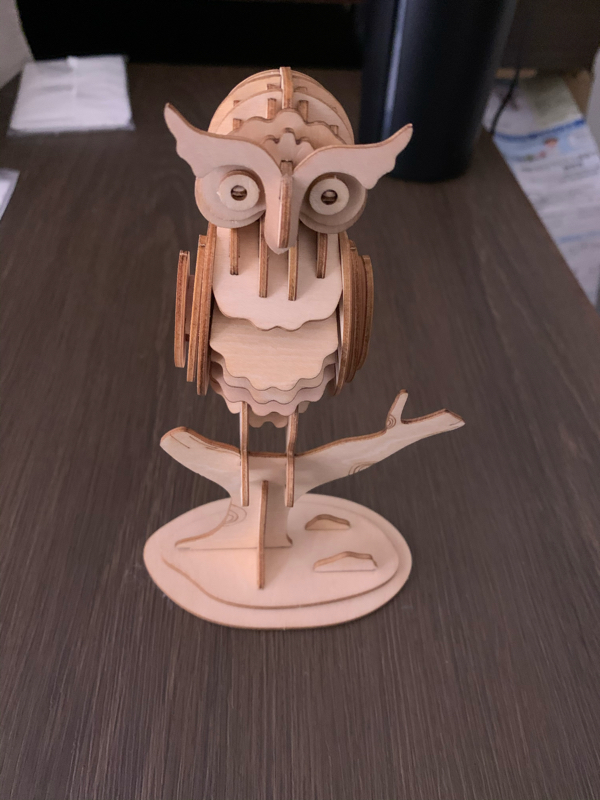 愛のフクロウ完成しました！