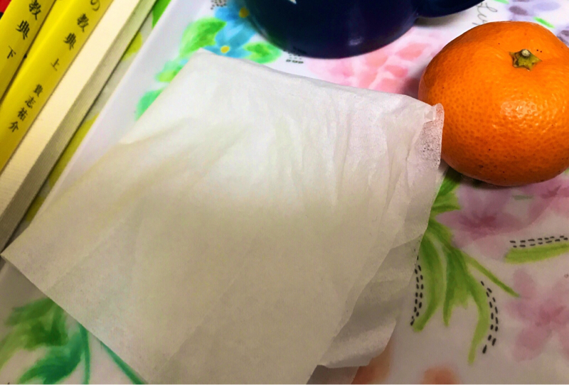 ティッシュ食った