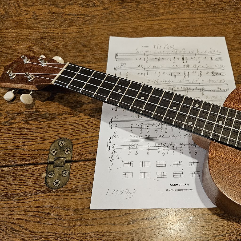 第1432回 打上花火のメロディー譜を作っていたのが完成しました