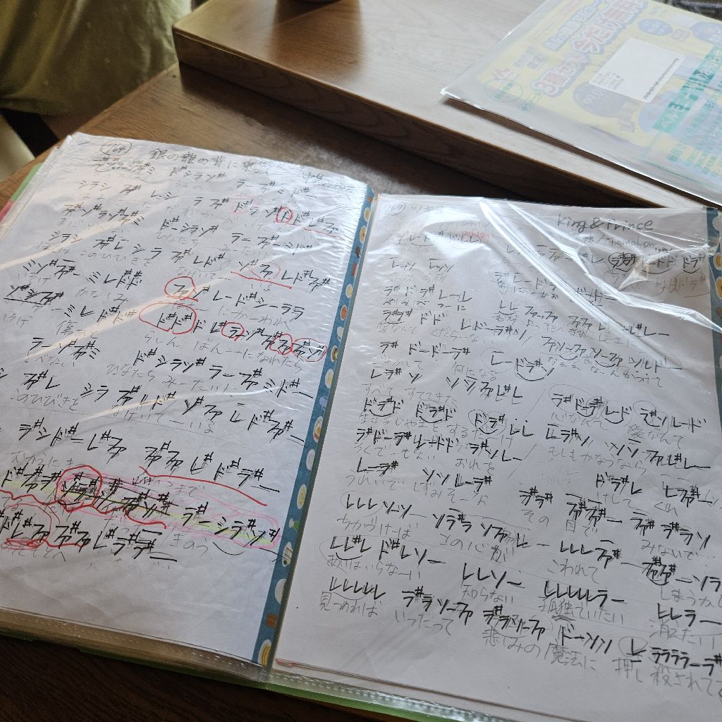 第1510回　今まで耳コピしてきた楽譜を写真に撮って保存