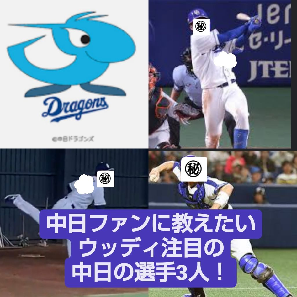 中日ファンのそうくんにオススメしたいウッディが注目している中日の選手