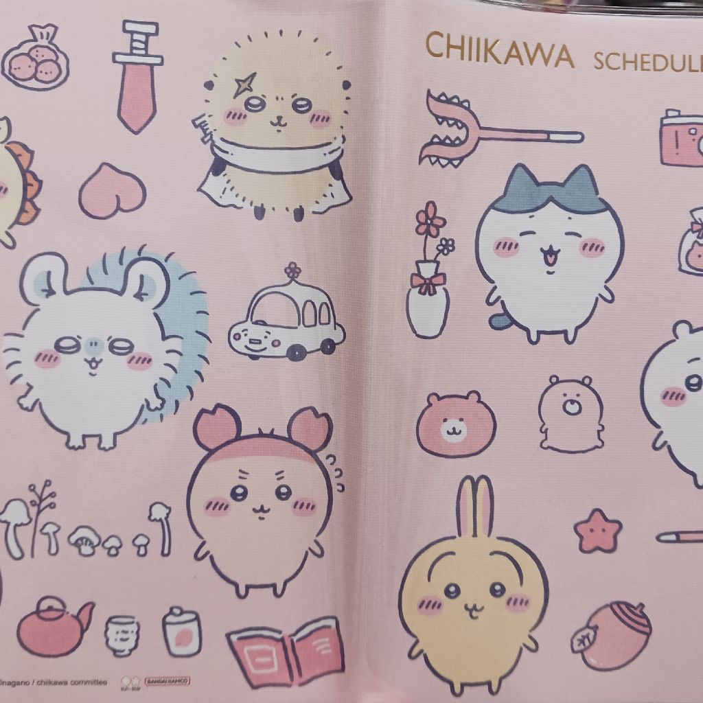 ちいかわのスケジュール帳にはしゃぐ喜太郎