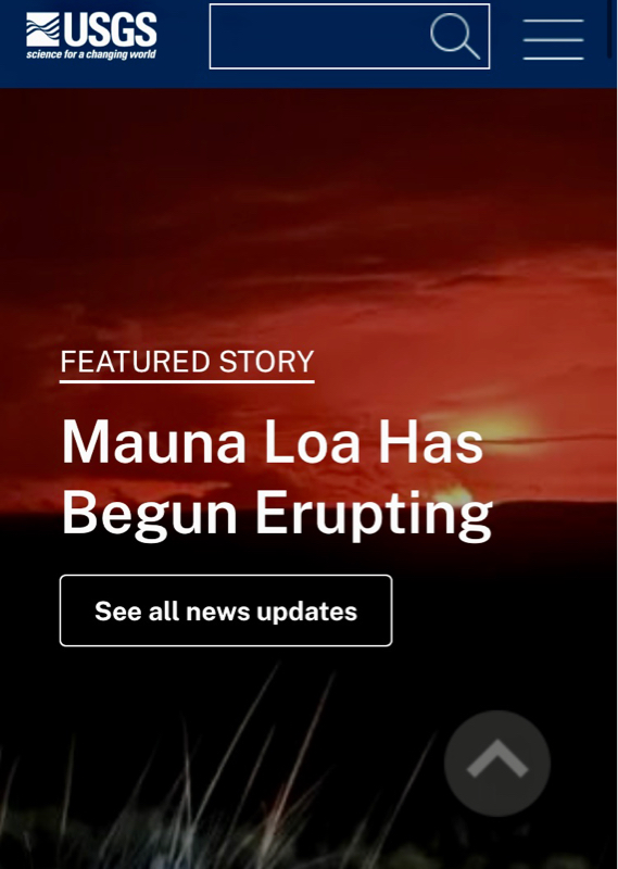 #353 マウナロア火山が噴火です