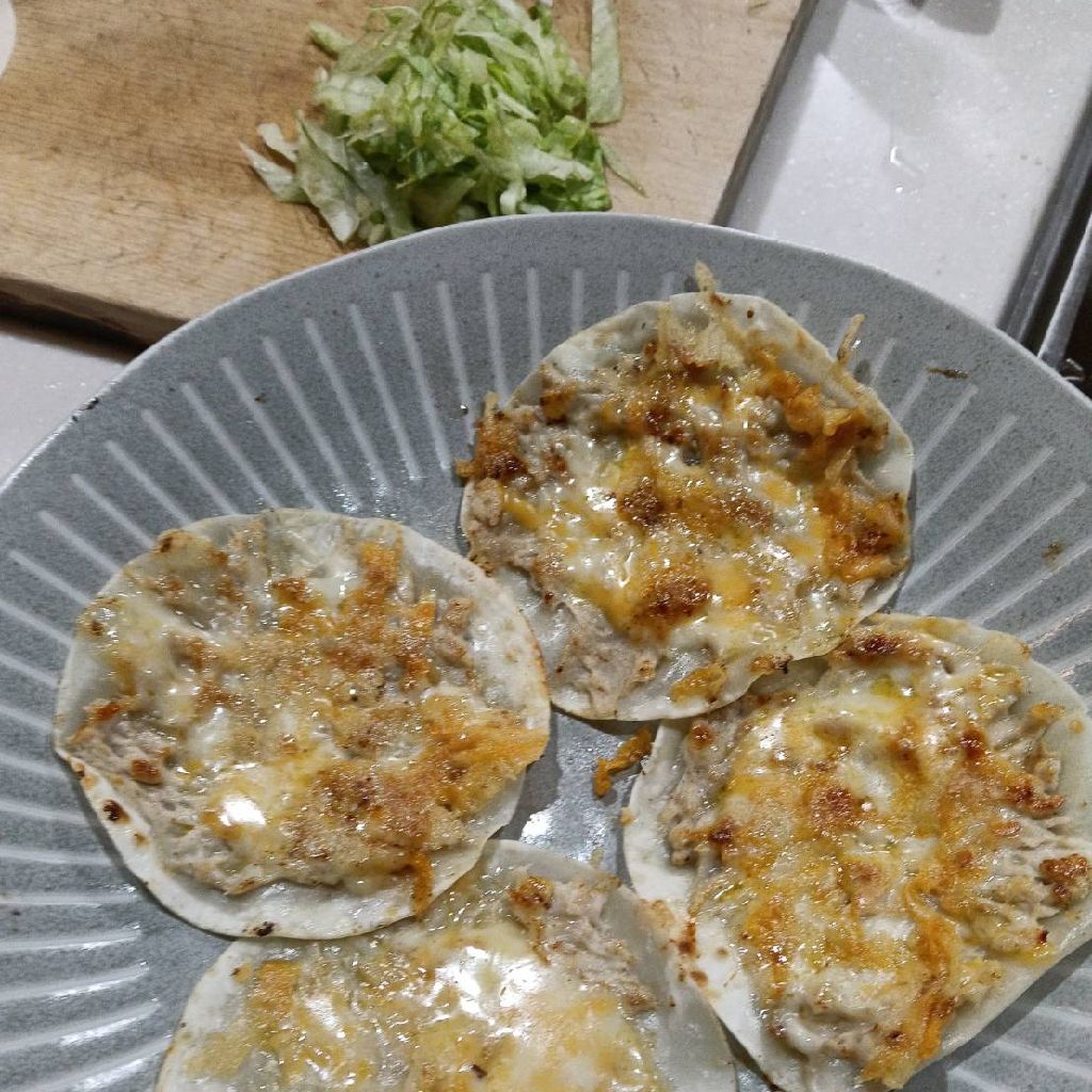 #453　大発見❗️ギョーザの皮で簡単タコス風‼️