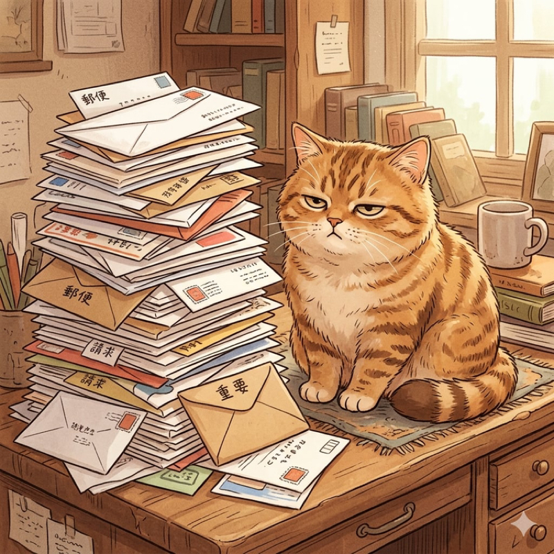 開けなければならない封書が残されている