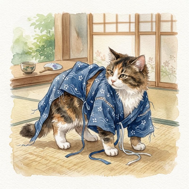 甚平（作務衣）の限界を感じた