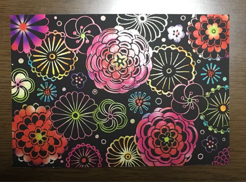 #44 スクラッチアート楽しいぜ〜。③