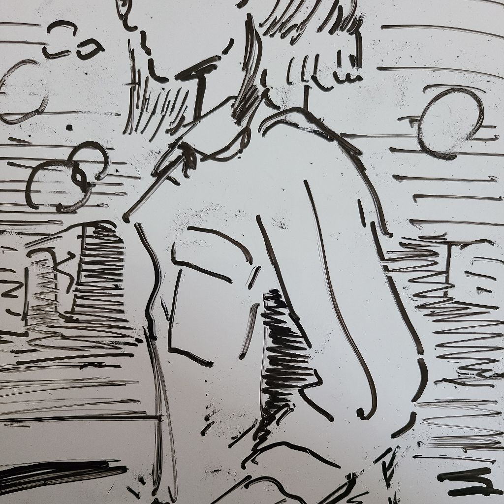 １人でおしゃべりします。