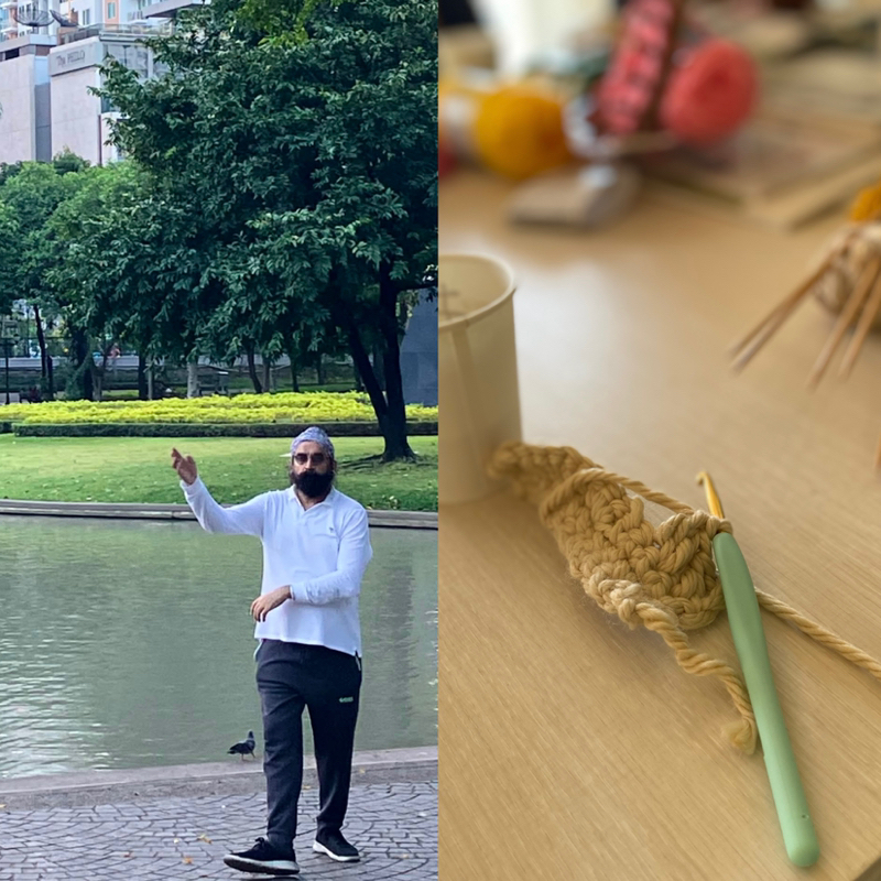 朝ラン0℃。人生初の編み物で覚えたノリノリの長編みと久しぶり大親友のVIVANTリポート。#1790