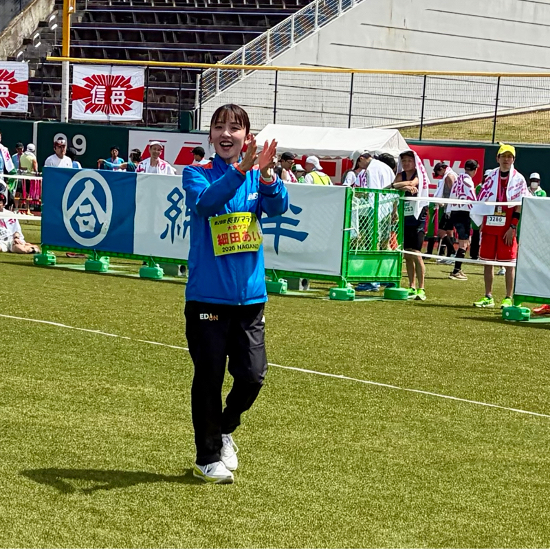 朝ラン12℃。とても苦しかった長野マラソンと気持ちよく走れた長野マラソンと長野東高の女子。#1836