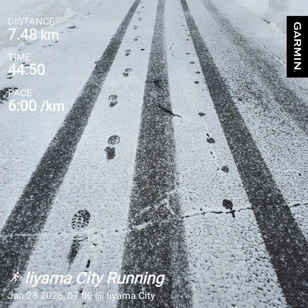 20260128 初めて犬と並走しながらのラジラン🏃🦮＝