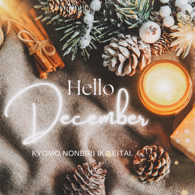 11月もありがとう！12月もよろしくね！'25