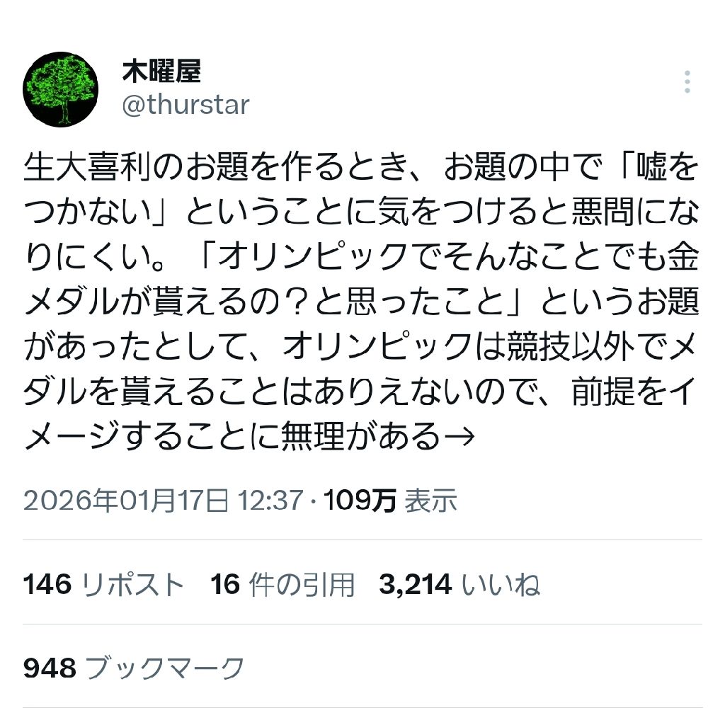 第591回 木曜屋さん、ちょいバズりする