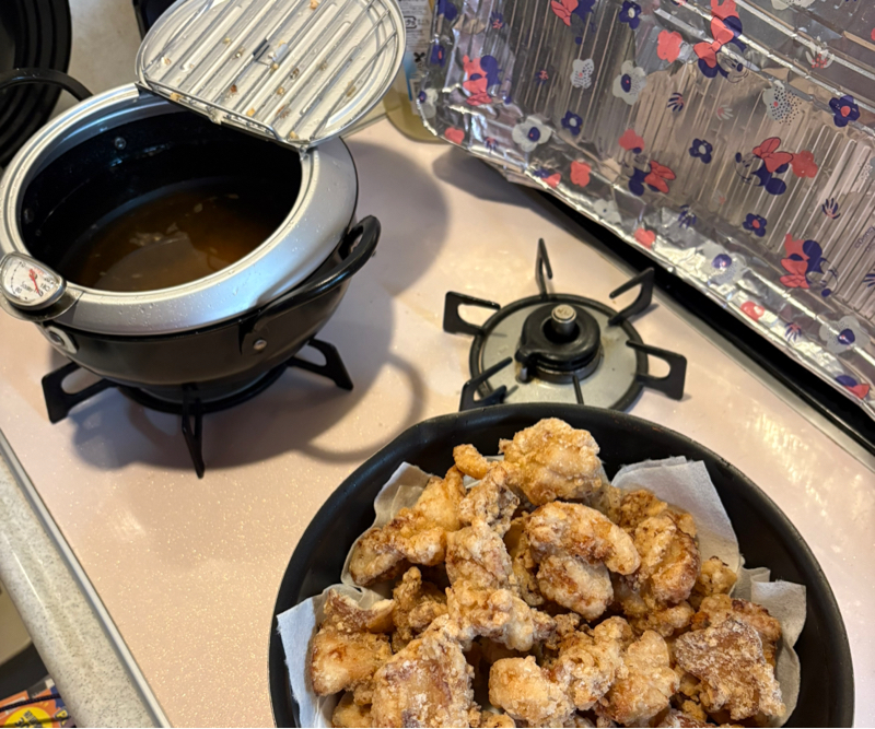 得意の唐揚げを作った！ヨーグルトが冷蔵庫になかったのでR-1で代用してみた！大丈夫かなぁ#575