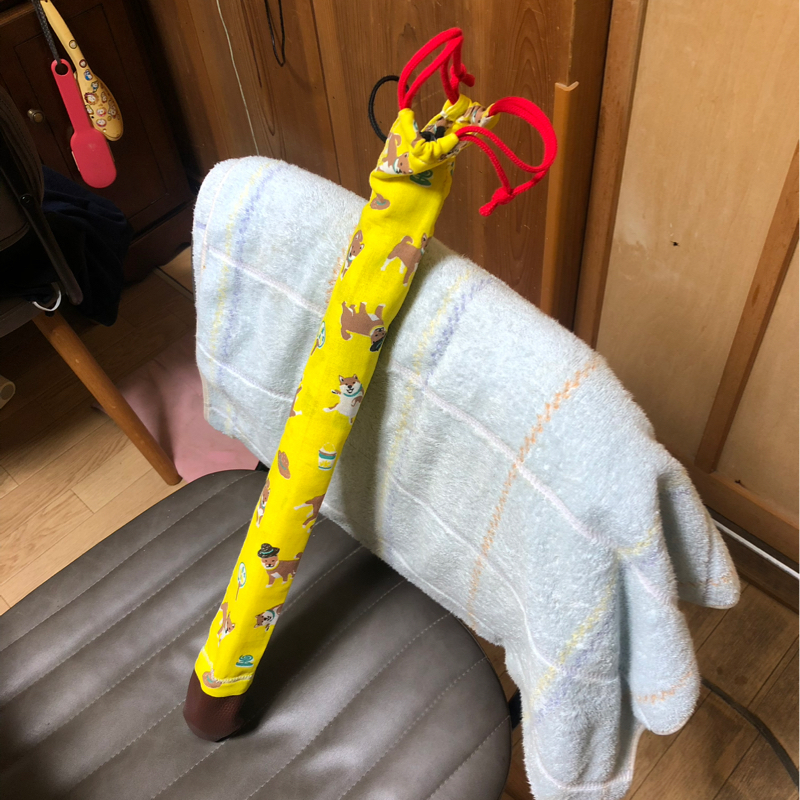 お父ちゃんにLED誘導棒を入れる袋を作ってプレゼントした！#626