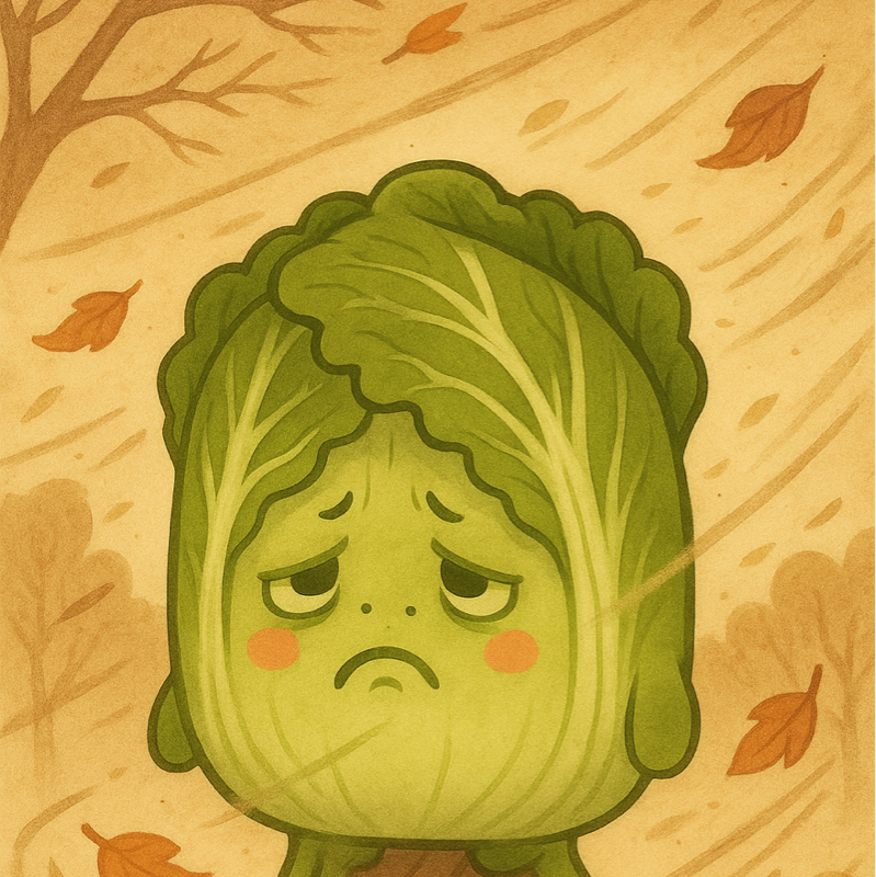 #030 絶賛鬱々とした状態の秋の白菜はこちら
