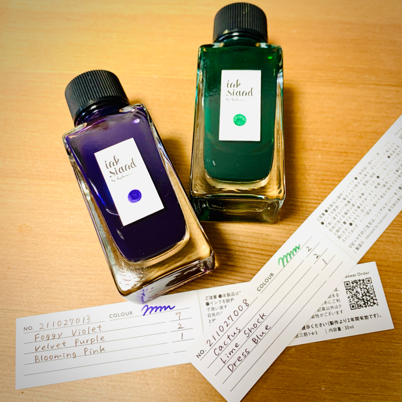オリジナルインクを作って来ました。
