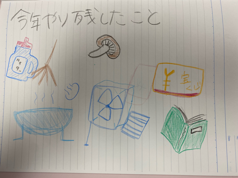 2.今年やり残した事