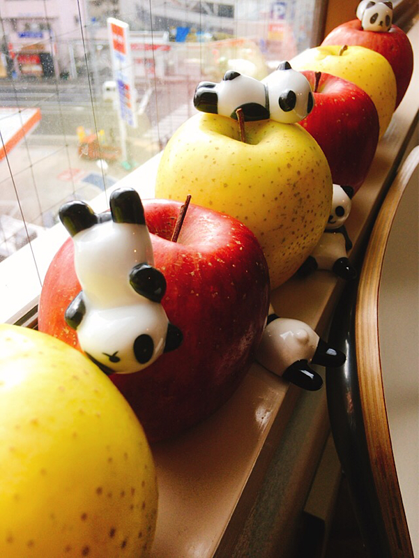 Talking with my fiancé. 