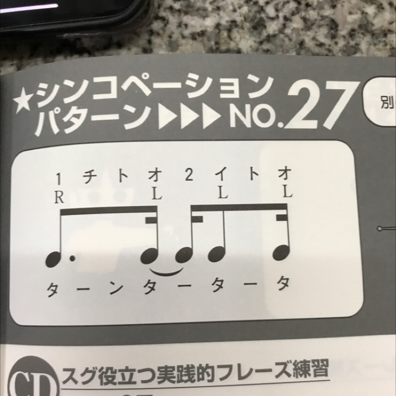 シンコペーションリズムの攻略法27