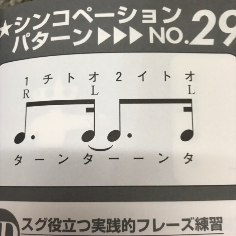 シンコペーションリズムの攻略法29