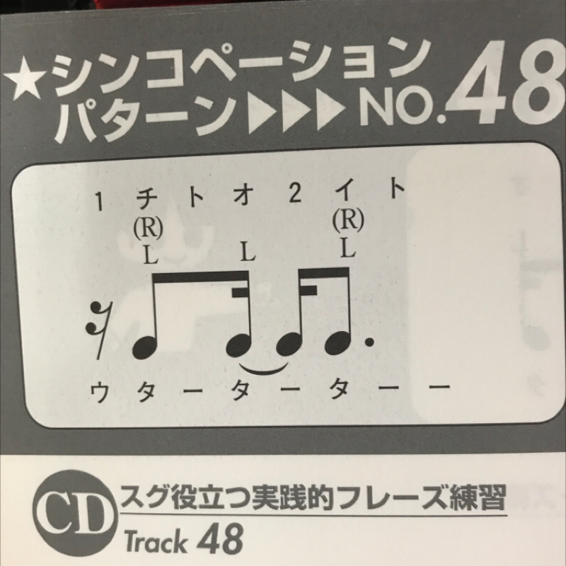シンコペーションリズムの攻略法48