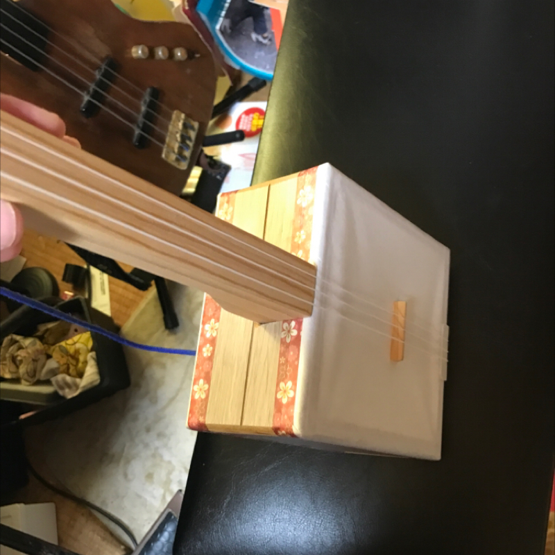 手づくり三線の練習1