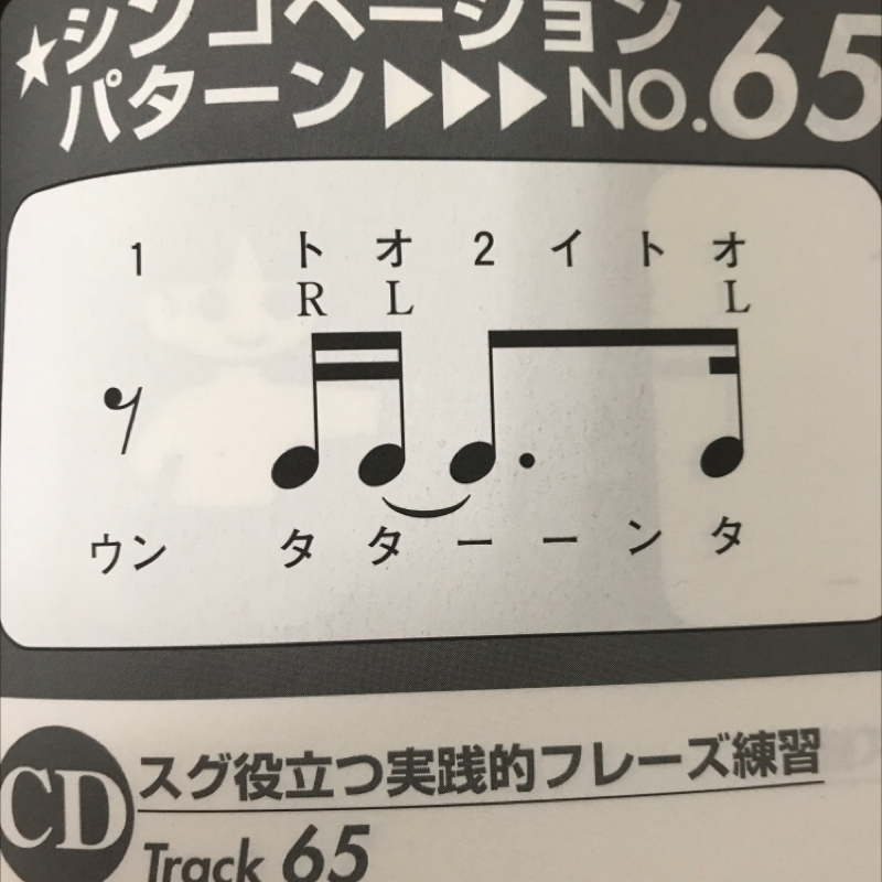 シンコペーションリズムの攻略法65