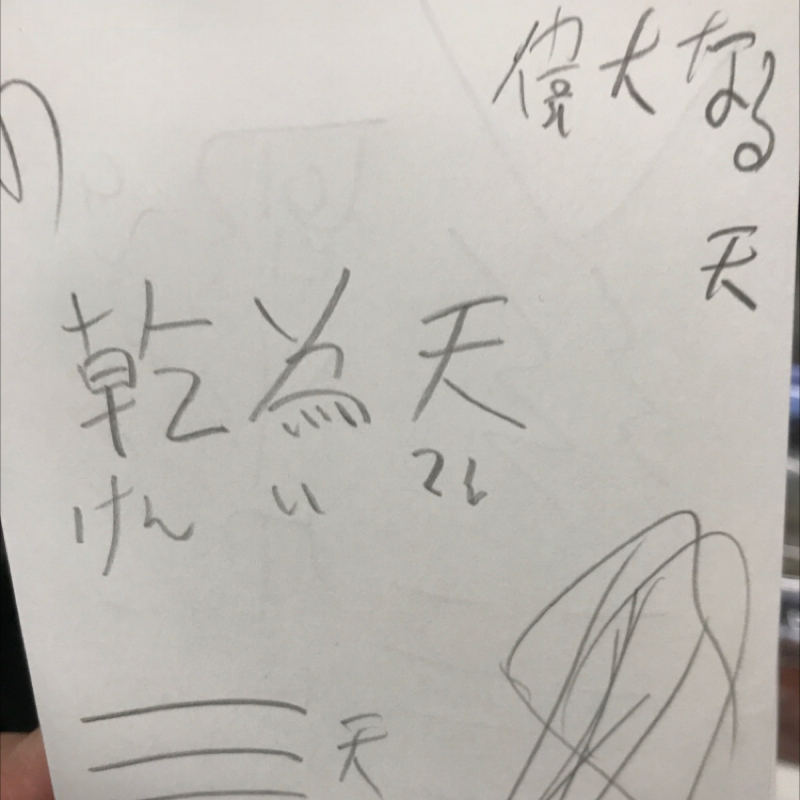 今日の易39回目　けんいてん