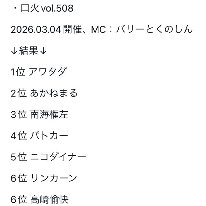 第244回　口火に初めて出演した話