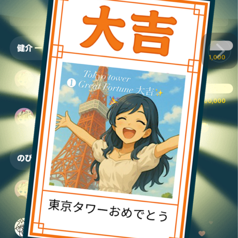 おみくじ✨大吉出たよ㊗️🎉🎉 プライズ企画中🎁 ありのままでいい!