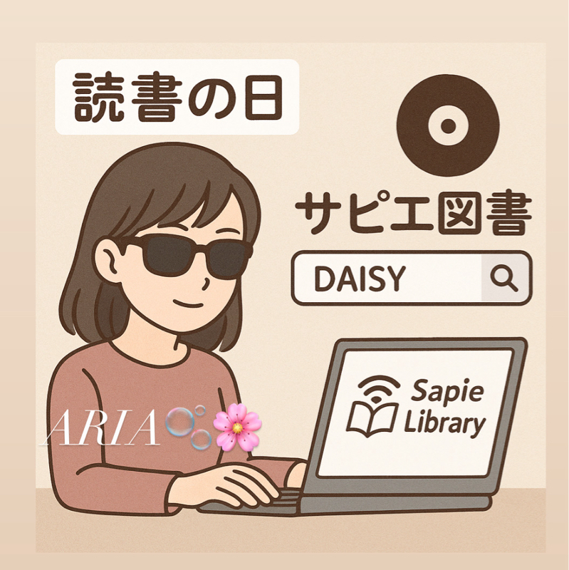 🎙️ 「読書の日📚と見えない本棚 💿サピエ図書」✨