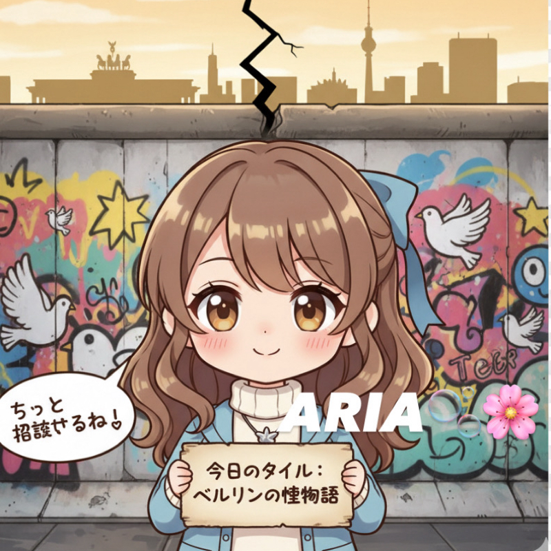 ✨ベルリンの壁（正式名称は「対ファシズム防護壁」）🇩🇪