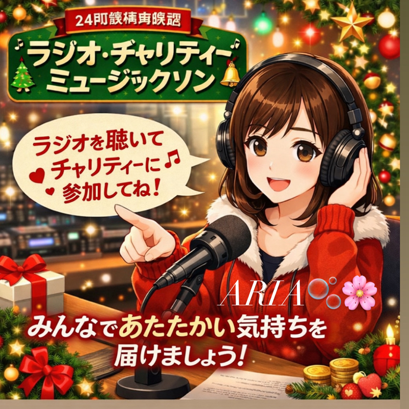 📻✨ 今年もニッポン放送で 「ラジオ・チャリティ特別番組」12月24日🕛正午から24時間スタート▶️