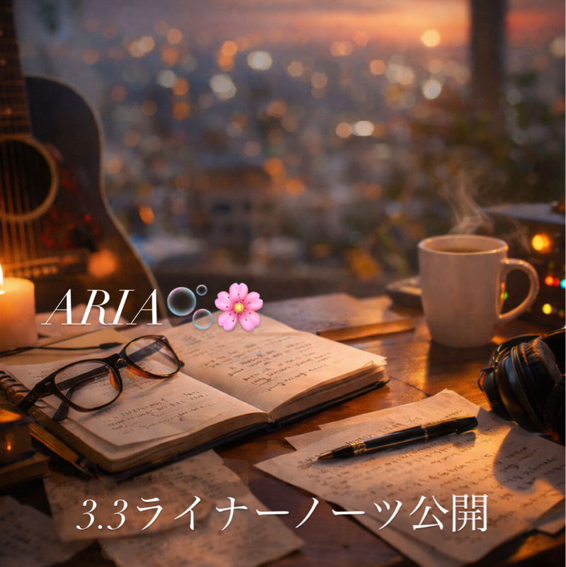 3.3ライナーノーツ　公開予定✨💖