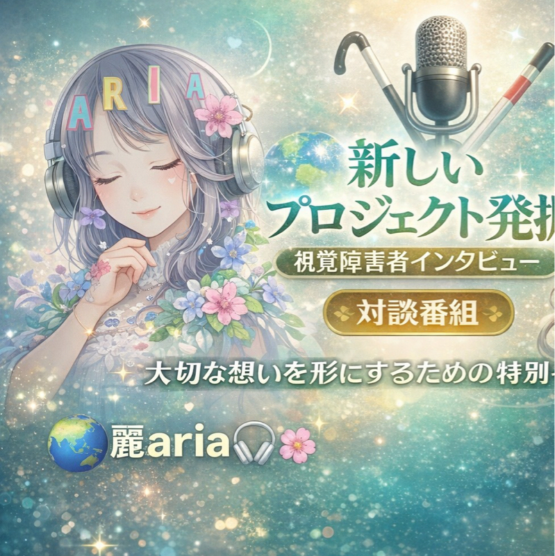 01✨🦮👩‍🦯新番組スタート】視覚障害者インタビュー対談番組