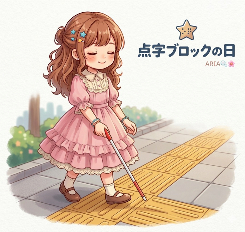 🦯✨点字ブロックの日 → 日本で初めて設置された日
