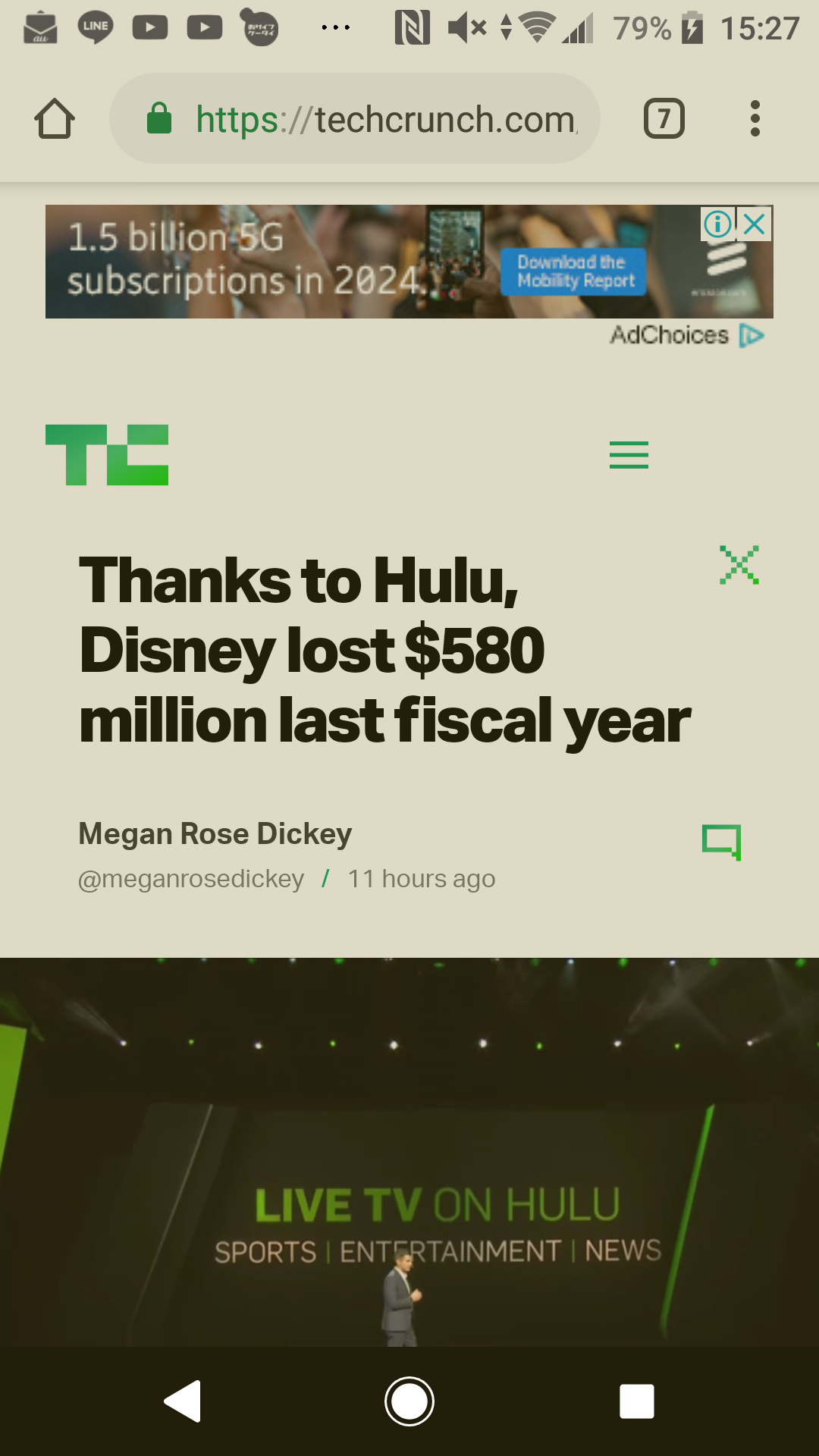 #49 ディズニー、Huluが原因で昨会計年度の損失は5.8億ドル