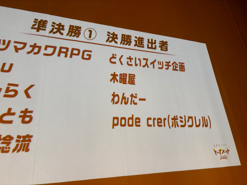 大喜るトナメ　準決勝