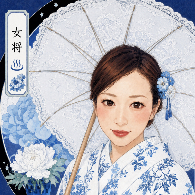 親しみ美人女将♨️