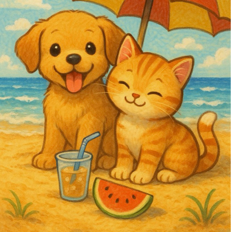 てぃんとにゃの夏の想い出