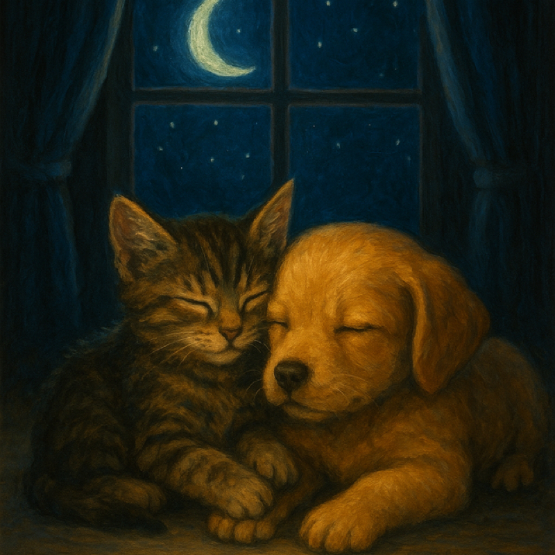 てぃん🐕、にゃ🐈のお晩です