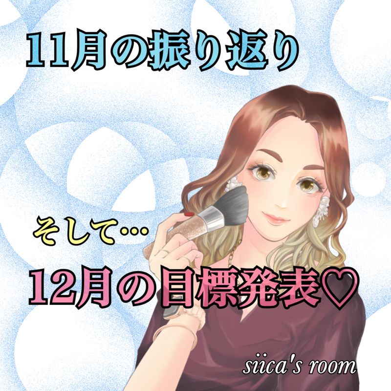 11月の振り返りと12月の目標は？？.*･ﾟ
