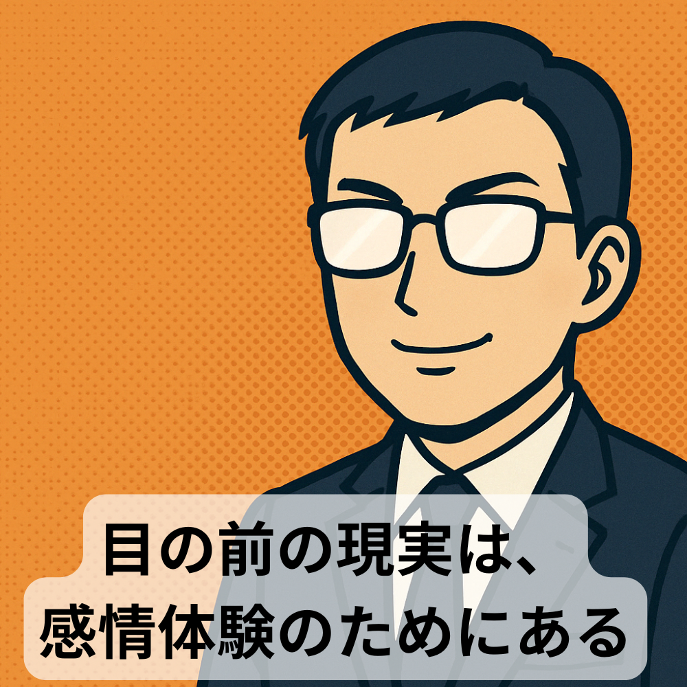 #63【10分メンタリング】 目の前の現実は、感情体験のためにある