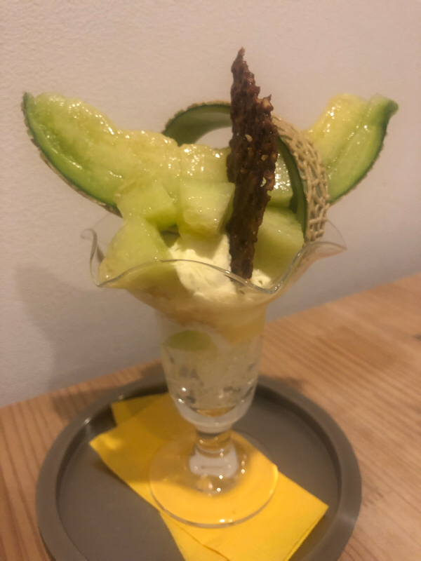 #124  パフェのメロンの使い方