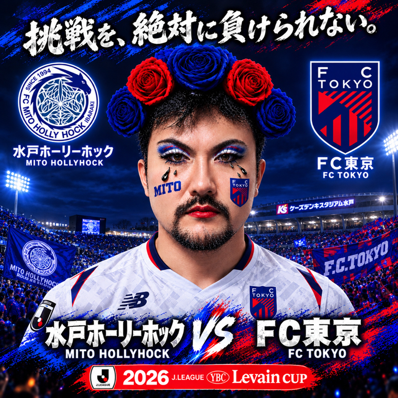 Jリーグ ヤマザキビスケット ルヴァンカップ 3回戦 ケーズデンキスタジアム水戸