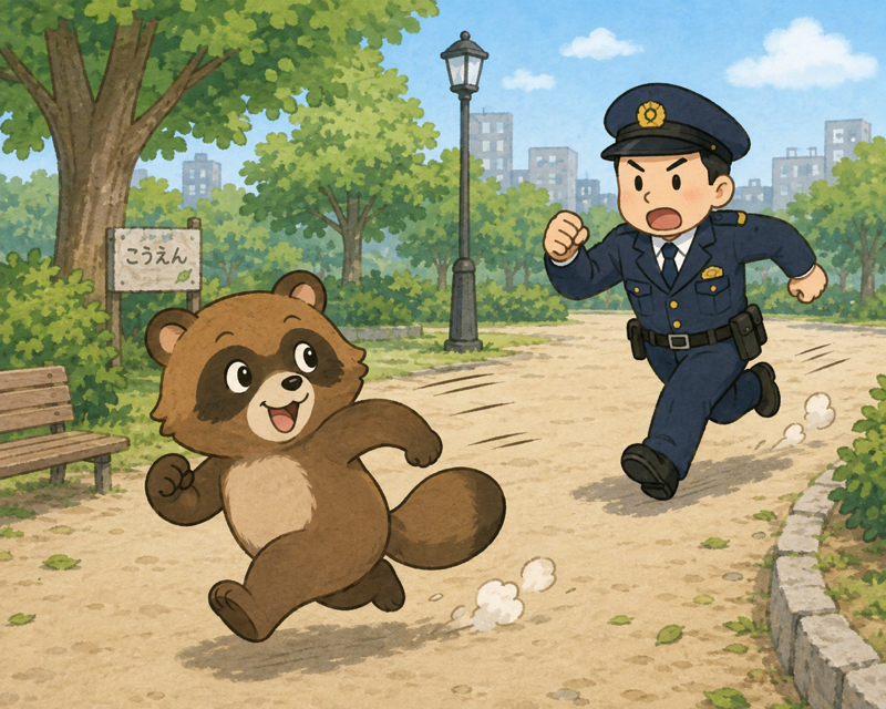 👮こっちだ！