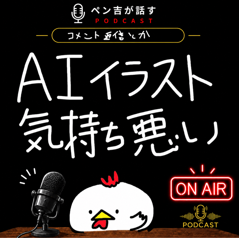 AI気持ち悪いのでやめてください、手書きが好きです